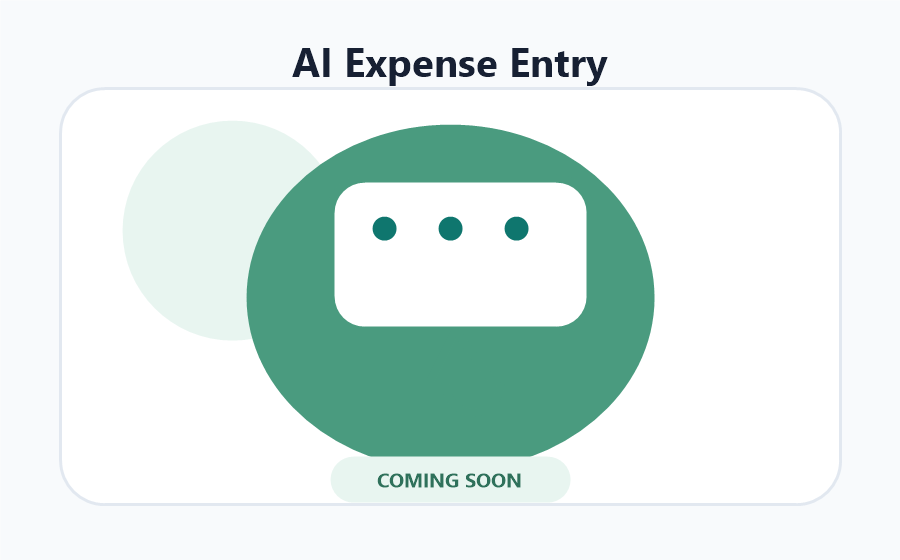 AI Expense Entry feature illustration