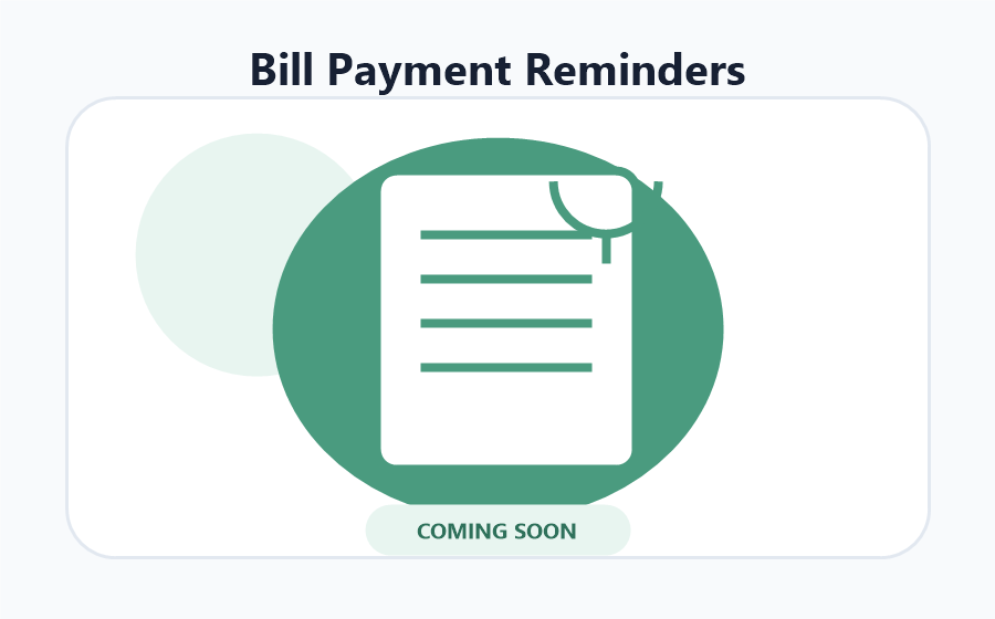 Bill Payment Reminders feature illustration