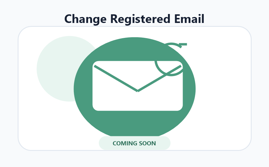 Change Registered Email feature illustration