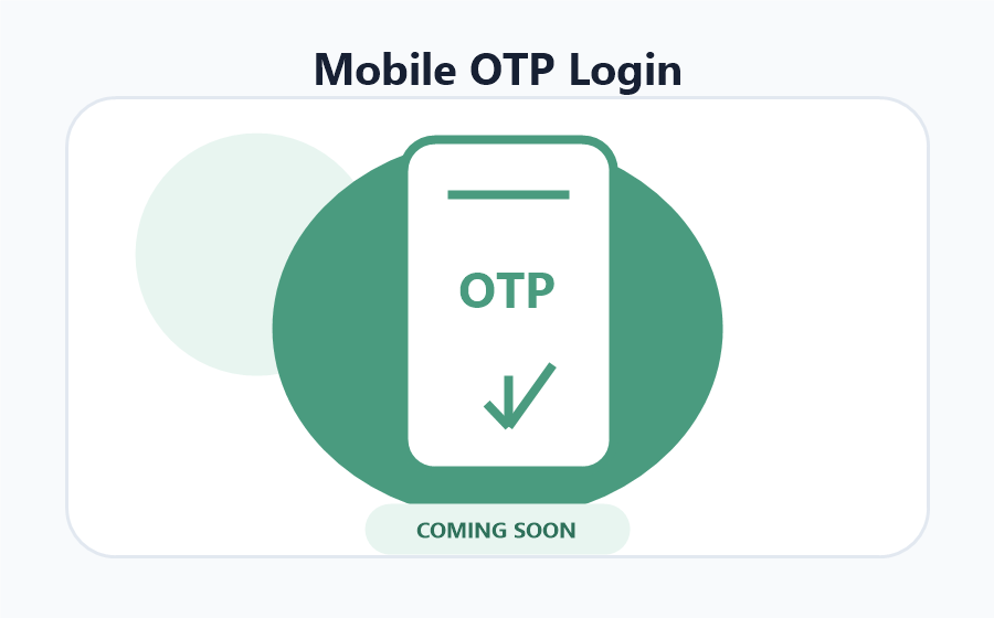 Mobile OTP Login feature illustration